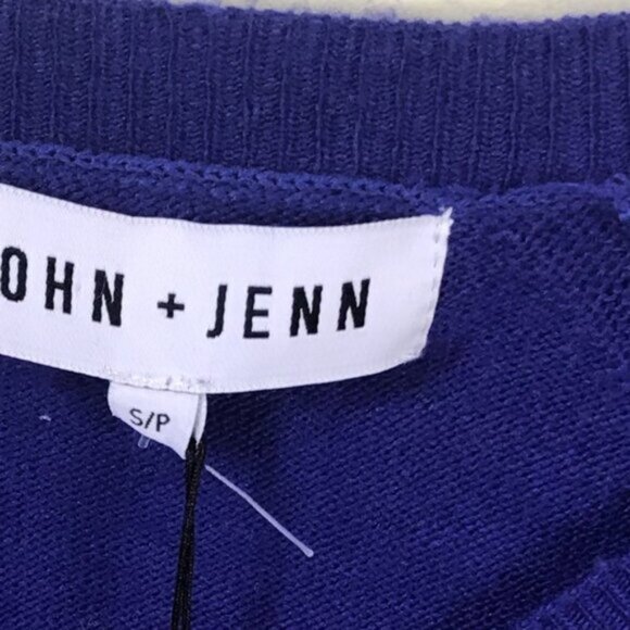 John +Jenn NEW Crew Neck Open Shoulder CutOut Sweater Tunic Top Soft Knit Soft S - Picture 11 of 16